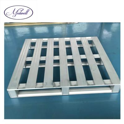 China Corrosion Protection 1200x1200 Four Way Entry Aluminum Alloy Stackable Pallet For Pharmaceutical Food for sale