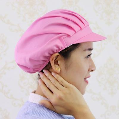 China Hot Sale Striped Blue White Work Hats Cleanroom Dust Anti-Static ESD Workshop Hat for sale