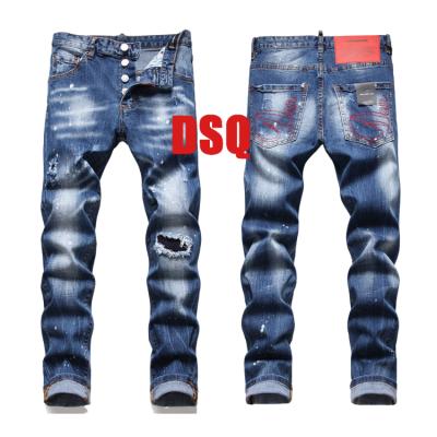 China New fashion hip-hop men's jeans factory high street hole pants breathable wholesale jeans plus size men's jeans for sale