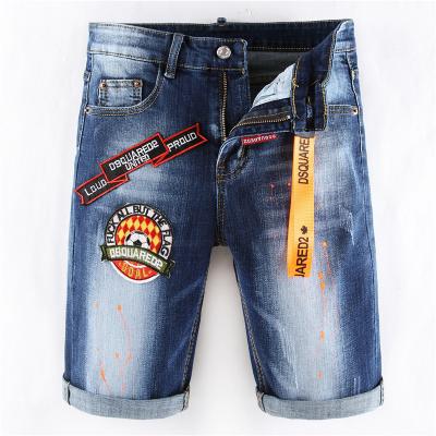 China Wholesale Price Breathable Blue Men's Short Jeans Fashion New Design Stretch Custom Jeans Style Short Pants for sale