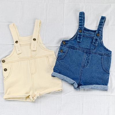 China Breathable Pants Overall Casual Girl's Denim Kids Factory Overalls Children's Jeans Girl for sale