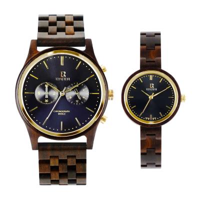 China New 100% Hot Full Inspection Chronograph W0219 OEM Accept Fashion Watch Wooden Quartz Manufacturer China for sale