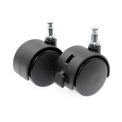 China Modern High Quality Black Plastic Furniture Caster Wheels Office Chair Caster Wheels Furniture Caster Wheels for sale