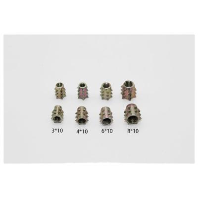 China M4 M6 M8 M10 Hex Nuts Furniture Wood Mart Connecting Type Zinc Alloy Furniture Zinc Alloy Drive Screw-in Nut for sale