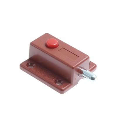 China Door Latch Spring Loaded Door Bolt Furniture Hardware Accessories Sideboard Latch Tongue Guard Latch Plastic Door Latch for sale