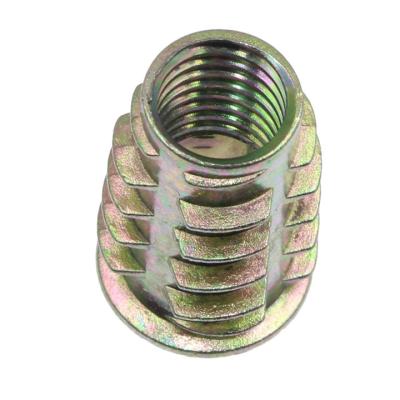 China Zinc Internal And External Tooth Nut 6*13 With Medium Alloy Screws Keystone Nut Furniture Wood Nut for sale