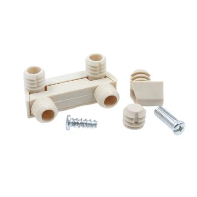 China Furniture Fittings Furniture Cabinet Corner Fitting Wood Shelf Panel Connector Plastic Corner Support for sale