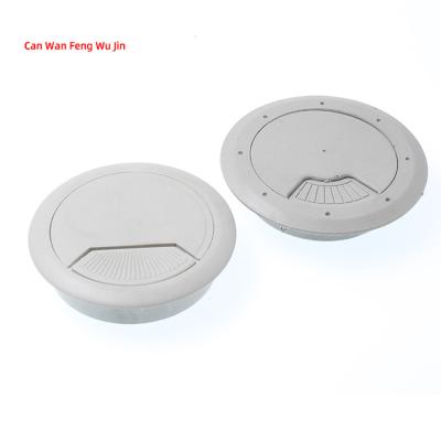 China Hole Cover 60mm Computer Desk Table Cable Grommet Wire Box Traditional Plastic Round Waterproof Managem for sale