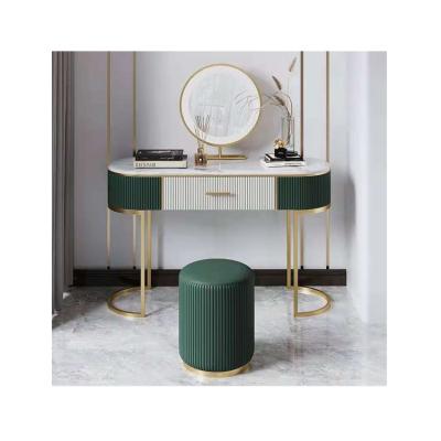 China Modern Design Fixed Fancy Elegant Marble Top Dressing Table For Dressing Room for sale