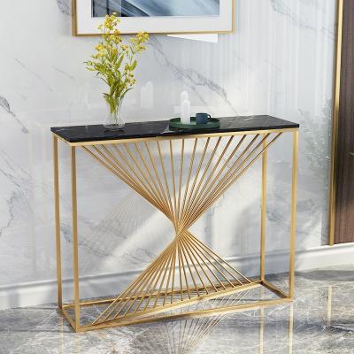 China New Design Morden Corridor Fixed Luxury Marble Console Table Living Room Decorative Console Table for sale