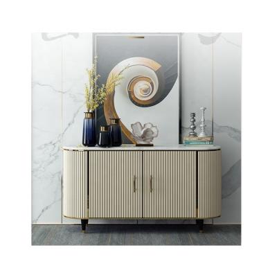 China Fixed Design Dining Kitchen Universal 780mm Vertical Marble Top Modern High Sideboard for sale