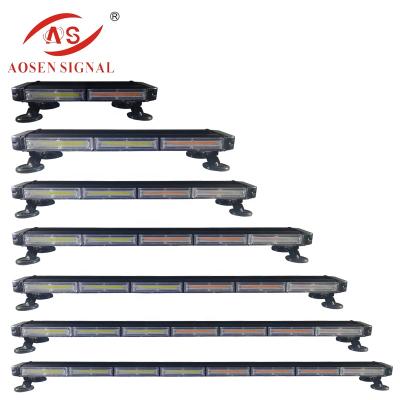 China Waterproof/Windproof/Dustproof/Shockproof CH-612 4 Sided Slim Led Roof Strobe Light Bar White Red for sale