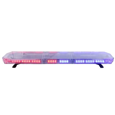 China PC + TBD-8B915 Aluminum Alloy Red Blue Led Light Bar With Controller LED Lightbar Warning Color Changing Light Bar for sale