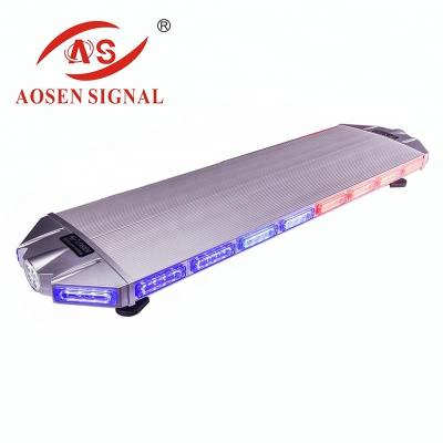 China Police Warning Light Bar Emergency Beacon Flashing Light Bar 120*30*11.5cm for sale