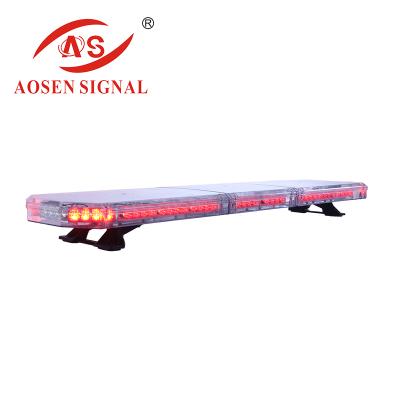 China PC Police Lightbar Red Warning Strobe Emergency Flashing Light Guide for sale