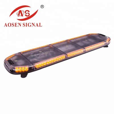 China PC+Aluminum Alloy Amber Led Light Bar For Tow Truck Platform Trailer for sale