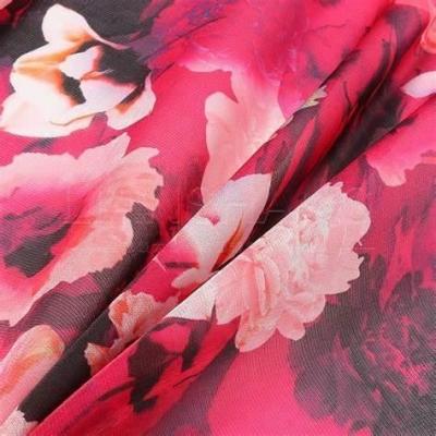 China Memory printed textile printed 100 polyester chiffon  fabric for lady dress shirt trendy garment digital printing fabric for sale