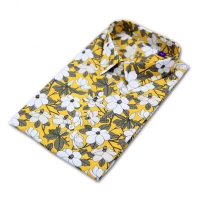 China Anti-Static Hot sale customized polyester cotton garment wholesale business shirt fabric BSCI factory  digital printing fabric customize for sale