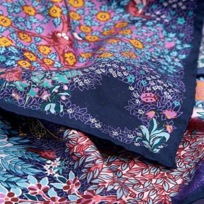 China Sheer 100% Charmeuse Silk With Large Inkjet printing textile For Heavi Cotton Dress Fabric Textile for sale