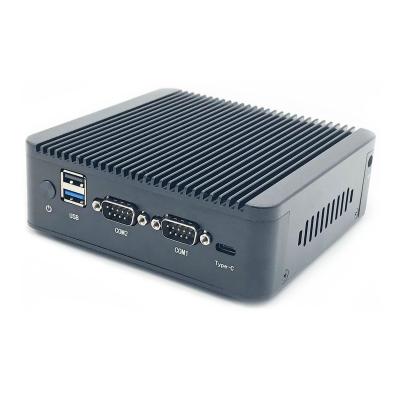 China Latest Dual LAN Mini Computers J4125 Mini PC Gaming Mini PC Graphics Industrial Embedded PC 132*125*46mm for sale