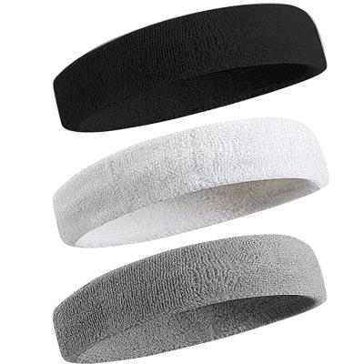 China Multifunctional Used Sports Cotton Terry Cloth Sweatbands Sports Headband Moisture Wicking for sale