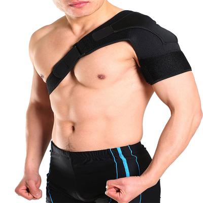 China Neoprene Customized Back Brace Breathable Protective Shoulder Support Adjustable Shoulder Brace For Injury for sale