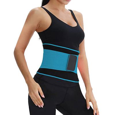 China Soft Neoprene Women Waist Protector Wrap Band Adult Adjustable Back Brace Lumbar Support Waist Trainer Sweat Trimmer Belt Waist Trainer for sale