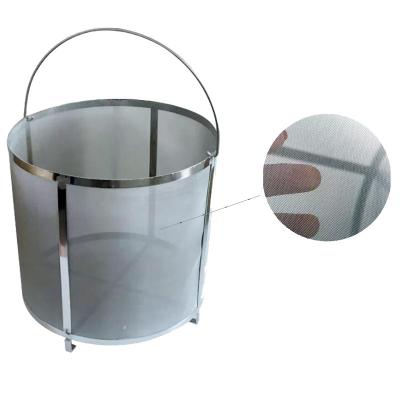 China Wholesale Price Stainless Steel Basket Home Barrel Household Liquid Filtration Hopper Dry Beer Brewing Filter for sale