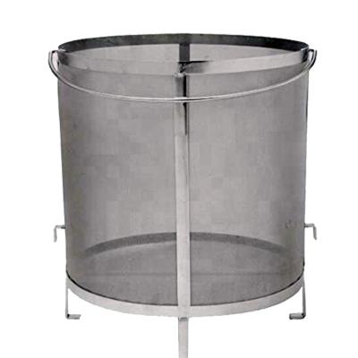 China Bestselling Home Brewing Beer Liquid Filtration Hopper Custom Basket Steel Barrel Dry Filter for sale