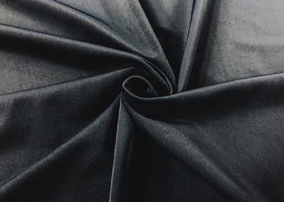 China 200GSM 85% Polyester Knitting Fabric Stretchy For Bathing Suit Black Color for sale