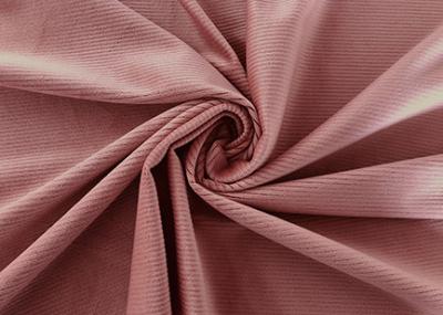 China Elastische 94%-Polyester Corduroy Stof/As Roze Corduroy Materiële 200GSM Te koop