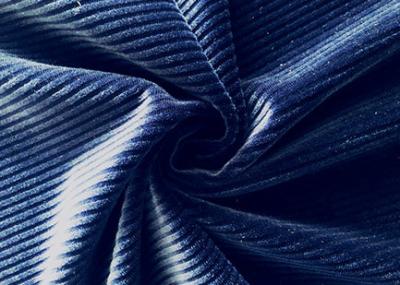 China 250GSM elastische 92%-Polyester Corduroy Stof voor Marineblauwe Toebehoren Te koop