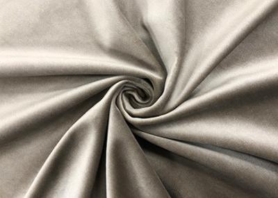 China 280GSM Soft Velvet Micro Polyester Fabric Warp Knitting Khaki 160cm Width for sale