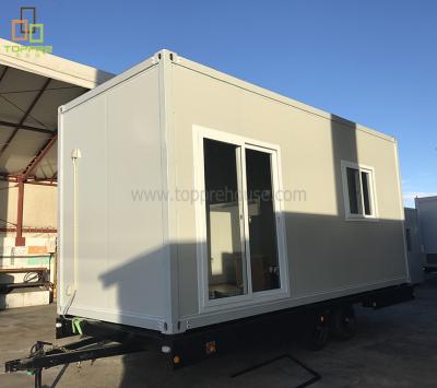 China Modern Container Caravan Moving Cold Steel Rolling Container House In Afghanistan Modular Student Rooms for sale