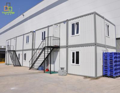 China Modern Labor Camp Container House Project Malaysia Two Storey Prefab Container Rooms For Workers for sale