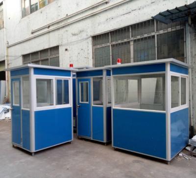 China SecurityGuard Modern Movable Steel House Security Guard Modern Portable Booth For Sentry Post for sale