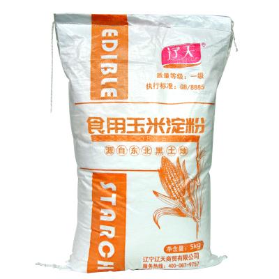 China China supplier wholesale recyclable pp woven plastic bag package printing cornstarch 5kg 25kg 50kg 100kg for sale