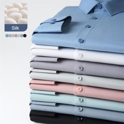 China Hot Selling Anti-wrinkle New Product Colorful Full Sleeve Men's Custom Logo Office Shirt for sale