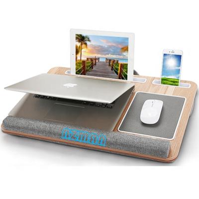 China A21 Flat Lap Desk-17 Inches Laptop Desk, Built in Mouse Pad and Wrist Pad for Notebook, MacBook, Tablet, Laptop Stand with Phone Holder for sale