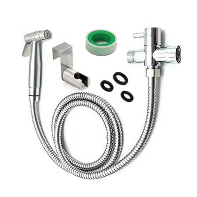 China Modern Dual Jet Shattaf Sprayer Baby Cloth Diaper Sprayer Bathroom Toilet Handheld Attachment Hose Kit for sale