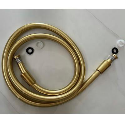 China NZman 40-Inch Modern Premium Quality PVC Non-Toxic Flexible Shower Hose Brushed Gold Color BH1161 for sale