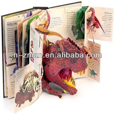 China paper & Cardboard POP UP Story Book, POP UP Book with Dinosaur, POP Children's Book Story Book for sale