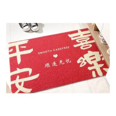 China Modern Wholesale Personalized Custom Flooring Printed Logo Indoor Door Mat For Entrance for sale