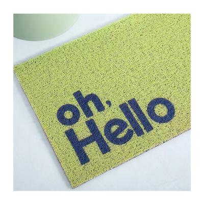 China Anti Slip Foot Manufacturer Home Pvc Coil Reception Modern Logo Plastic Indoor Outdoor Door Hot Selling Mat for sale