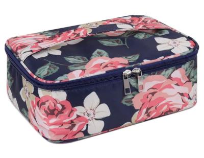 China Multifunctional Professional Makeup Bag Large Travel Cosmetic Bag Make Up Case Organizer for Women and Girls with Adjustable Dividers for sale