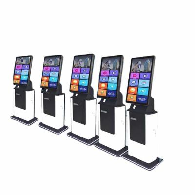 China 23 inch zelfbestellende kiosk touchscreen scanner zelfbestelling pos-systeem Te koop