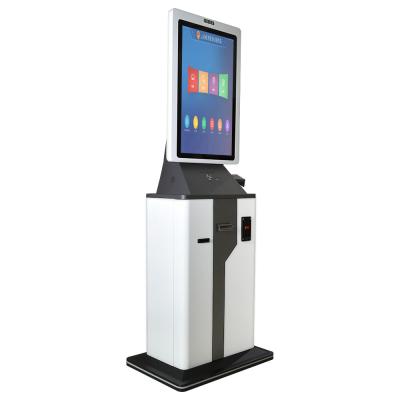 China Bequemer Check-In Kiosk mit Kartenverteilgerät und Betriebssystem Android/Linux/Win7/8/10/11 zu verkaufen