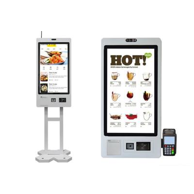 중국 32 Inch Self Service Payment Kiosk With Printer, Food Ordering Self Cashier Machine 판매용