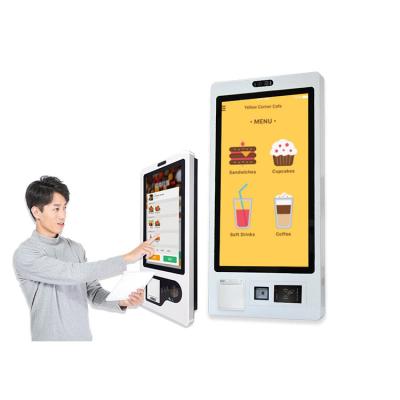 China Geautomatiseerde Self Kassier Machine Winkels Barcode Scanner Kassa Touch Screen Betaling Kiosk Te koop