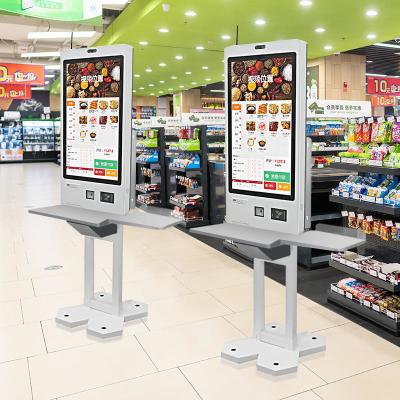 China Supermarkt Digitaal Display Touchscreen Kiosk Kassa Te koop